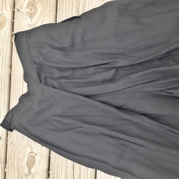 Vintage Gaucho Pants Flared Skirt Pants Wide Leg Rayon Pleated Flowy Scarf pant - Picture 10 of 15